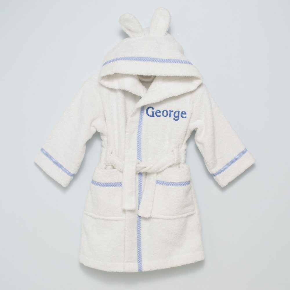 baby bathrobe personalised