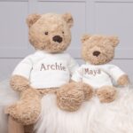Personalised Jellycat bumbly bear small and medium twinning teddies set Baby Shower Gifts 4