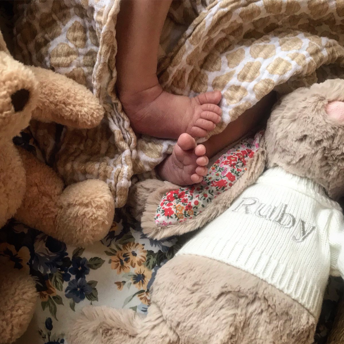 customised teddy and baby foot