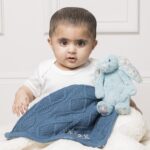 Ziggle personalised sherpa fleece cable baby blanket Personalised Baby Gift Offers and Sale 7