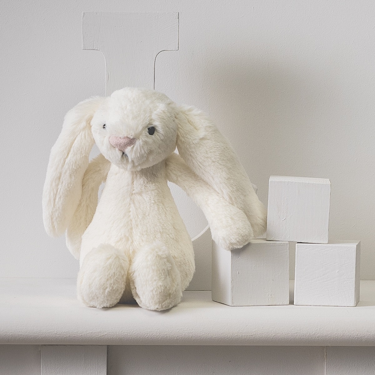 Personalised Jellycat cream bashful bunny comforter and soft toy gift