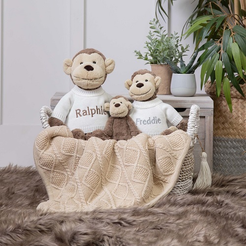 customised monkey teddy