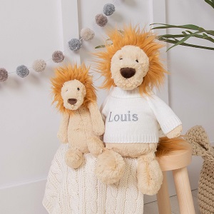 personalised lion plush toy