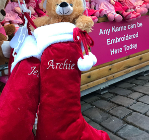 archie christmas stocking