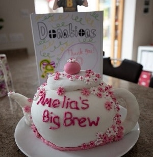 amelias big brew fundraiser cake