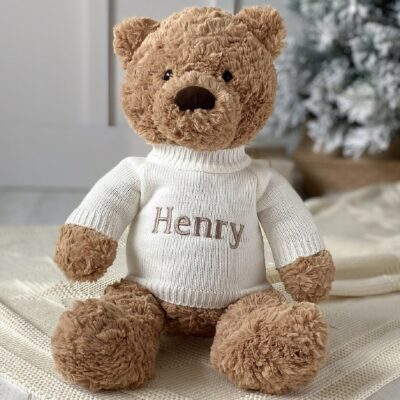 Personalised Jellycat bumbly bear medium teddy soft toy