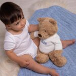 Personalised Jellycat bumbly bear small and medium twinning teddies set For Siblings 6