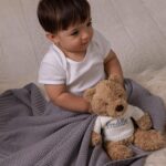 Personalised Jellycat bumbly bear small and medium twinning teddies set For Siblings 5