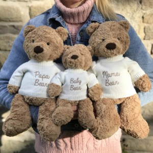 Personalised That’s mine traditional teddy medium soft toy for mum or gran