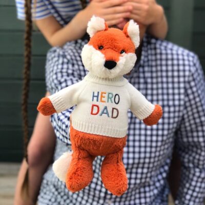Father’s Day ‘Hero Dad’ Jellycat fox medium soft toy