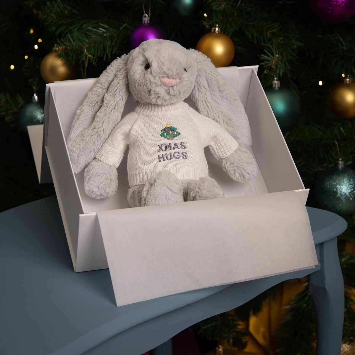 thats mine personalised christmas bunny teddy