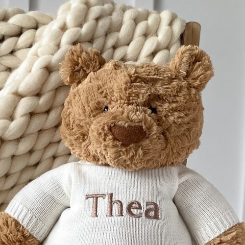Personalised Jellycat bartholomew bear large teddy soft toy