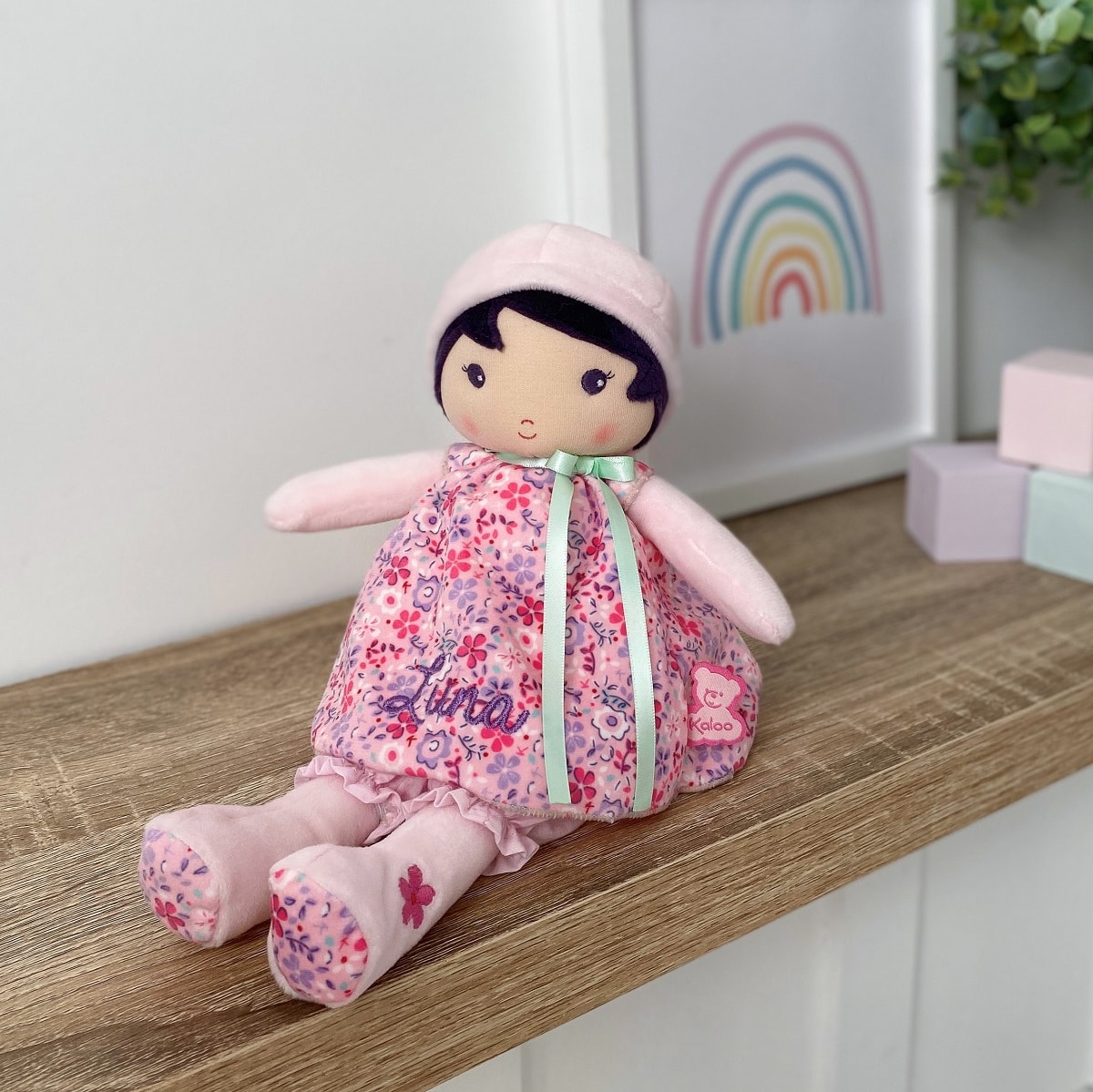 Personalised Kaloo Fleur K my first doll soft toy