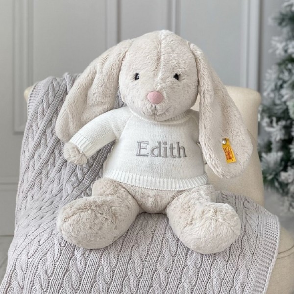 Personalised Steiff hoppie rabbit large soft toy