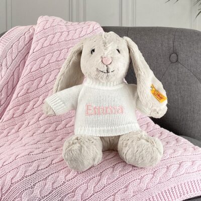 Personalised Steiff hoppie rabbit medium soft toy 2