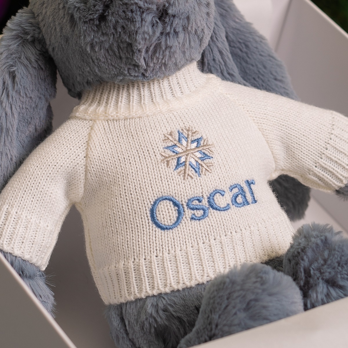 personalised oscar bunny teddy 