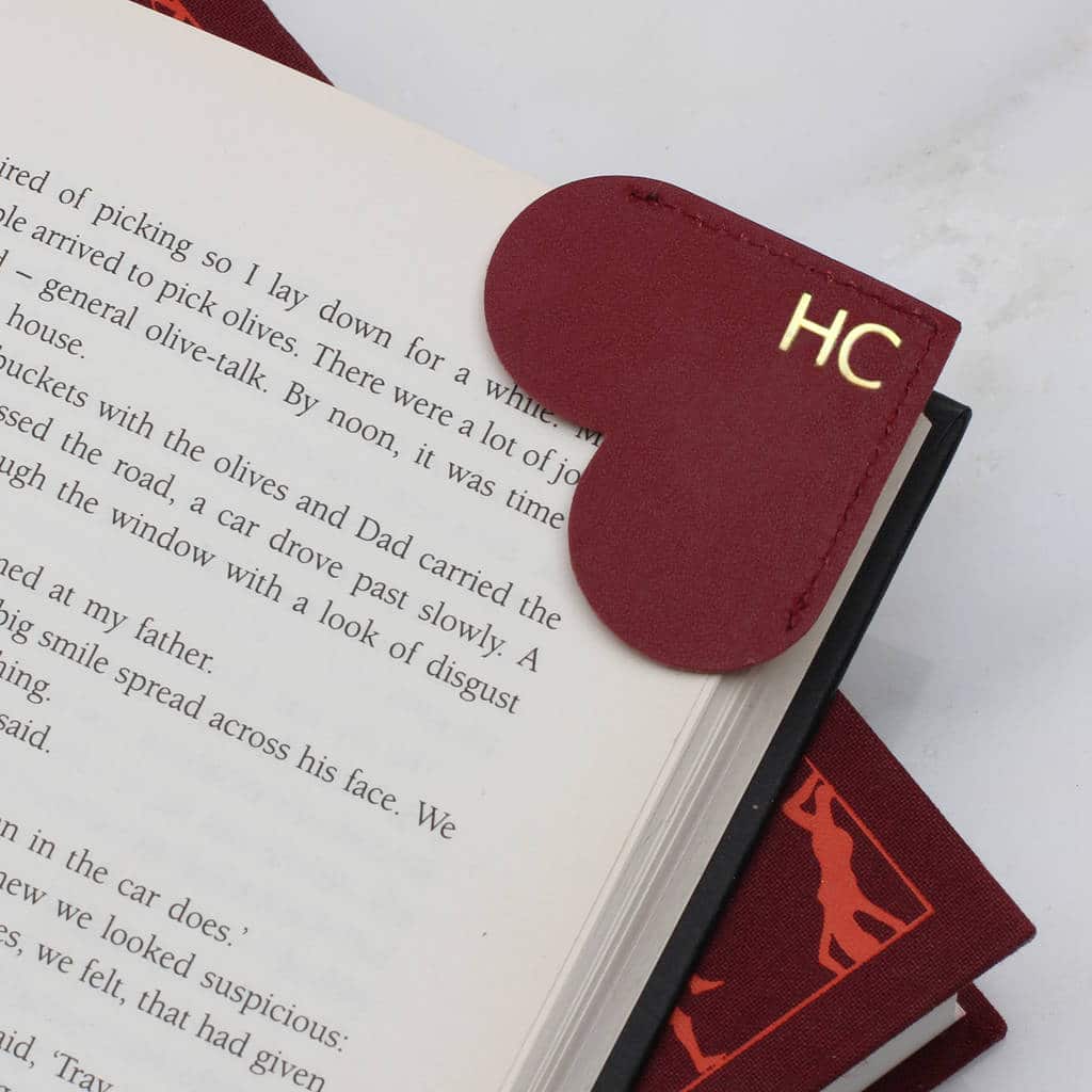 personalised heart bookmark