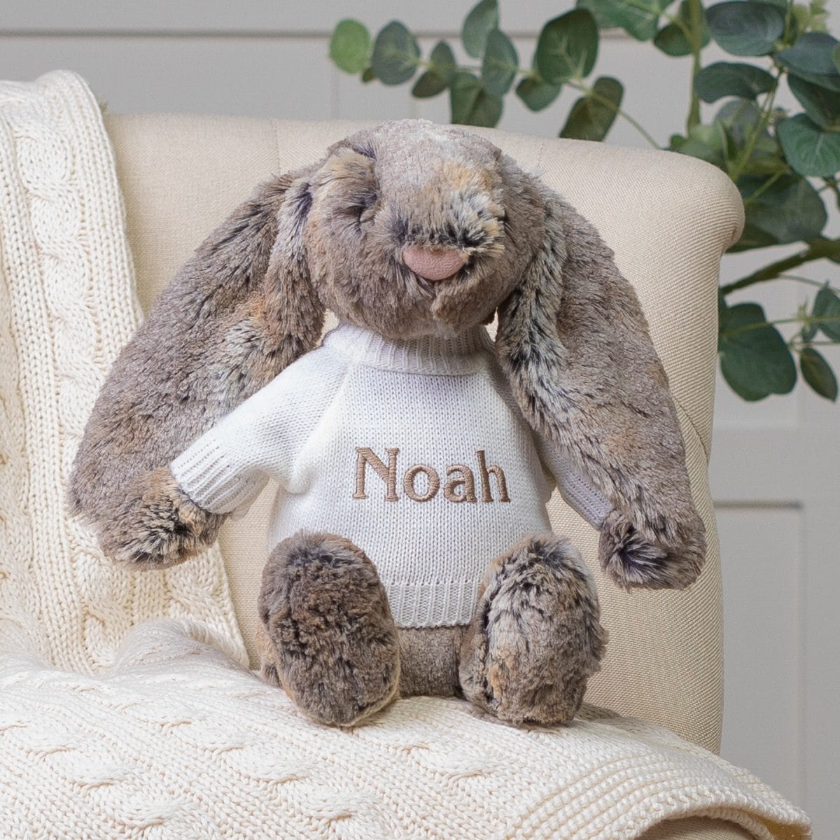 Personalised Jellycat cottontail bashful bunny soft toy
