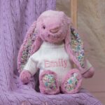 Personalised Jellycat tulip pink blossom bunny soft toy Baby Shower Gifts 3