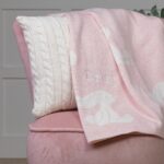 Personalised Jellycat pink bashful bunny baby blanket Blankets 3