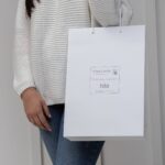 Personalised Toffee Moon white pattern stripe christening baptism blanket with gothic cross Christening Gifts 9