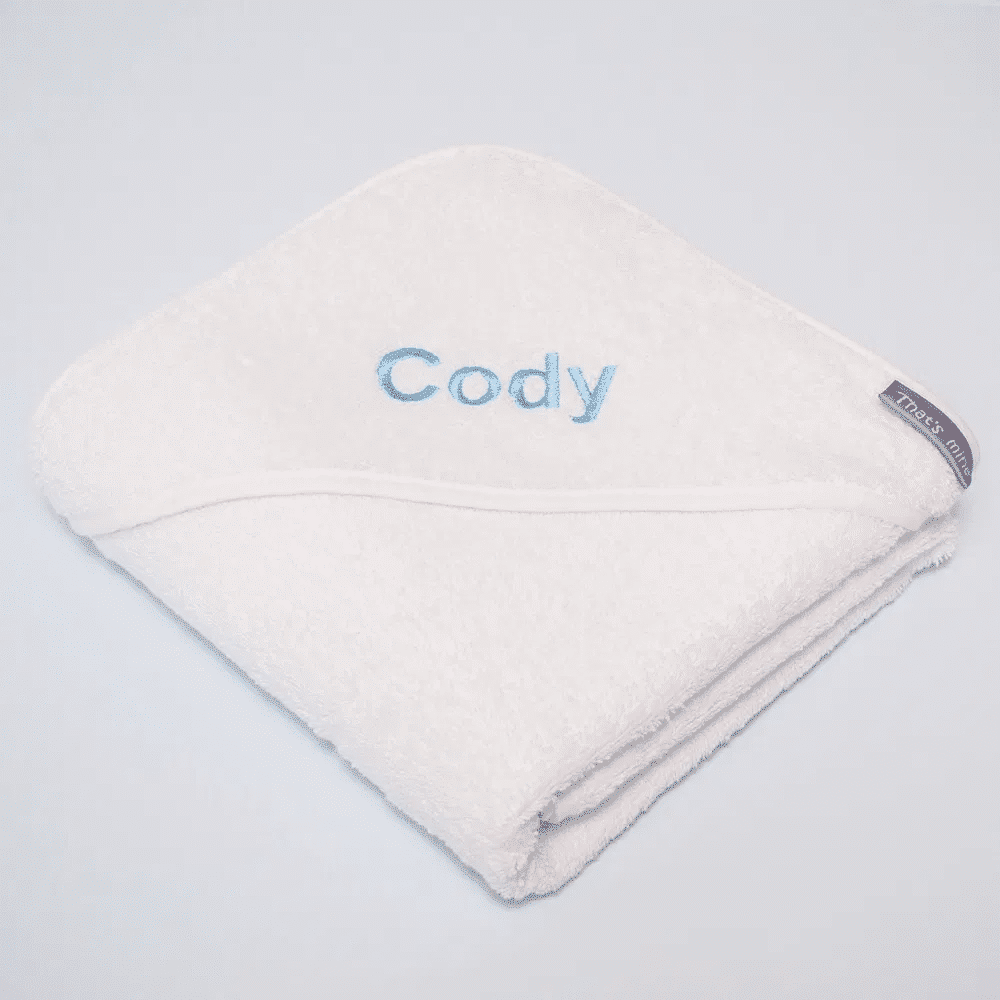 personalised cody baby towel