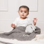 Ziggle personalised sherpa fleece cable baby blanket Personalised Baby Gift Offers and Sale 6