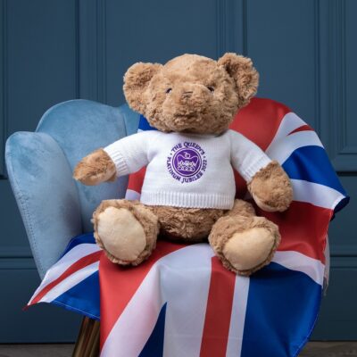 Queen Elizabeth II platinum jubilee 2022 collectable large teddy bear 2