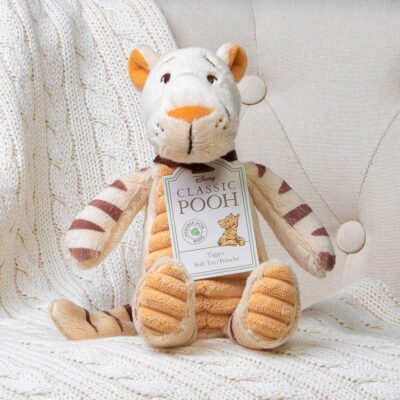 Toffee Moon personalised luxury cable baby blanket and Tigger soft toy 3