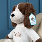 Personalised Jellycat Bashful Fudge Puppy soft toy Birthday Gifts 5