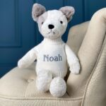 Personalised Jellycat Bashful Terrier Puppy soft toy Birthday Gifts 4