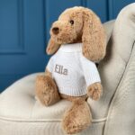 Personalised Jellycat Bashful Toffee Puppy soft toy Jellycat 3