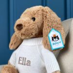Personalised Jellycat Bashful Toffee Puppy soft toy Birthday Gifts 5