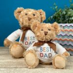 Father’s Day Keeleco recycled large Dougie gift bear soft toy with ‘BEST DAD’ jumper Father's Day Gifts 5