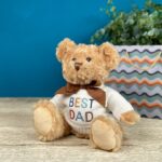 Father’s Day Keeleco recycled small Dougie gift bear soft toy with ‘BEST DAD’ jumper Father's Day Gifts 3