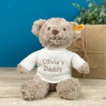 Father’s Day Personalised Steiff honey teddy bear medium soft toy Father's Day Gifts 3