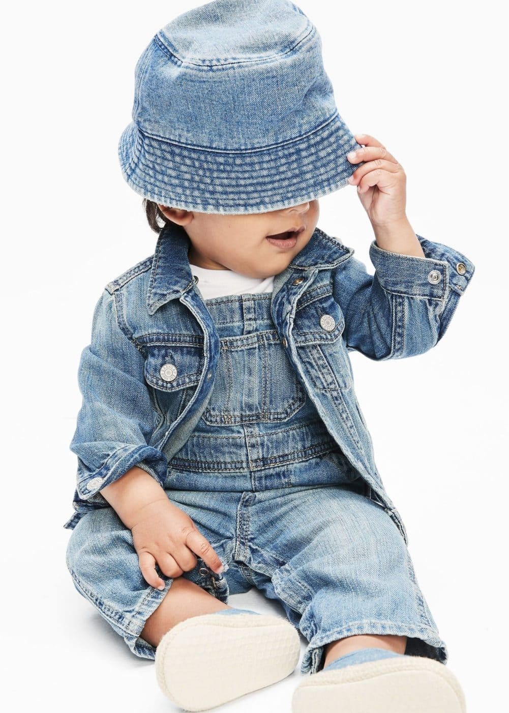 baby in denim