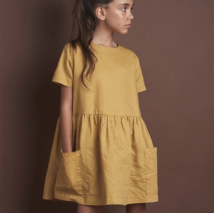 child in summer dress