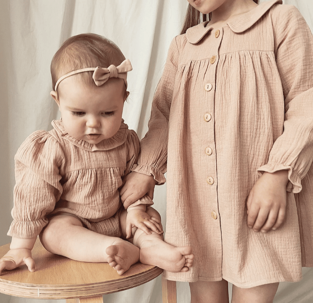 pink blush baby and child dress