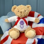 Queen Elizabeth II remembrance large teddy bear – limited edition Personalised Soft Toys 3