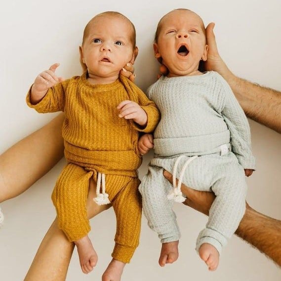 babies in spring clothes