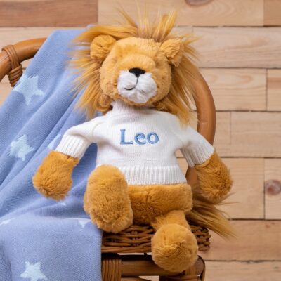Personalised Jellycat bashful lion soft toy Jellycat
