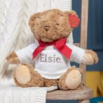 Personalised keeleco recycled medium teddy bear soft toy Baby Shower Gifts 3