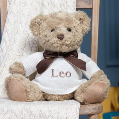 Personalised Keel sherwood large teddy bear soft toy Baby Shower Gifts 2