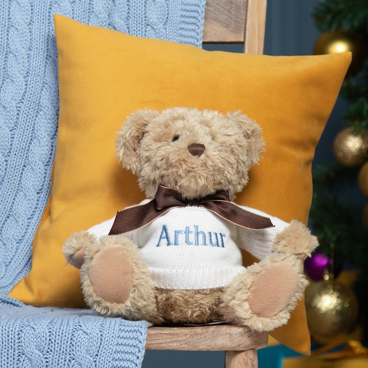 Personalised Keel sherwood medium teddy bear soft toy Baby Shower Gifts 2