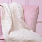 That’s mine personalised cable knit cashmere baby blanket Baby Cashmere 7