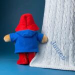 Toffee Moon personalised luxury cable baby blanket and Paddington Bear toy Characters 5
