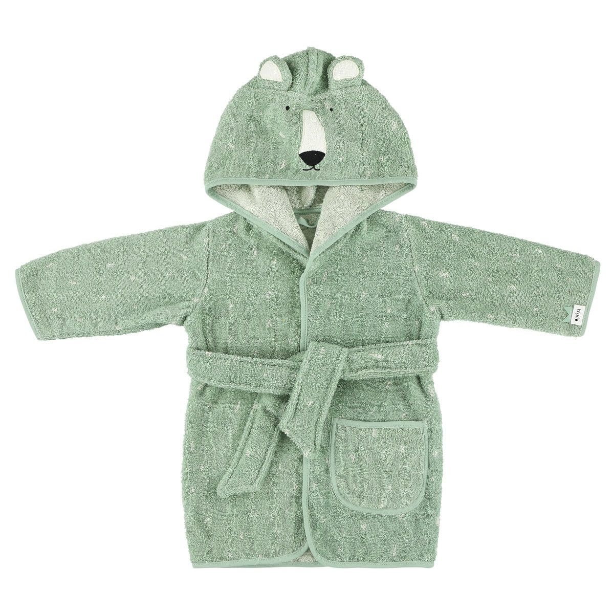 Personalised Trixie Polar Bear bathrobe Bath Time 2