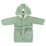Personalised Trixie Baby Polar Bear bathrobe Bath Time 3