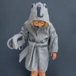 Personalised Trixie Baby Elephant bathrobe Bath Time 5